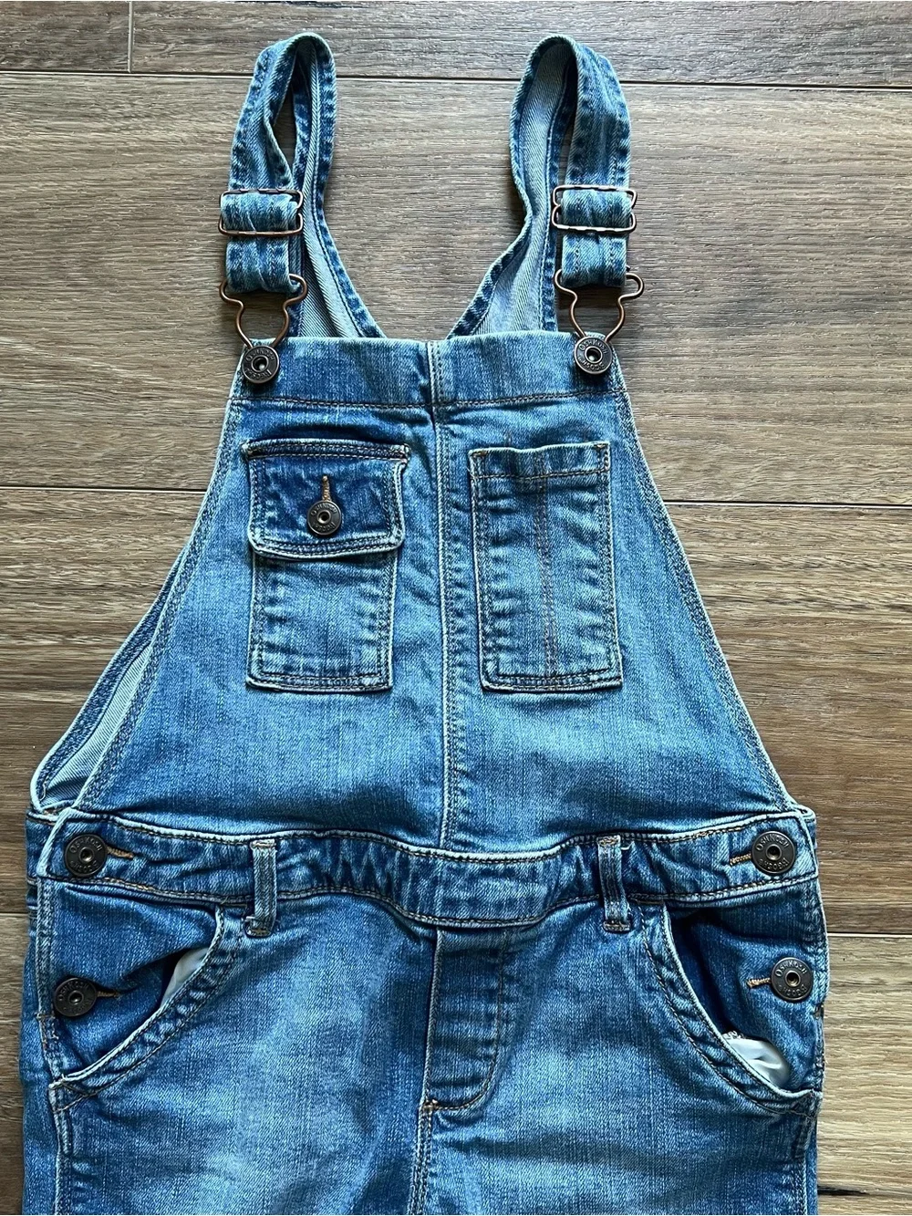Oshkosh Classic Blue Denim Overalls Girls Jeans size 7